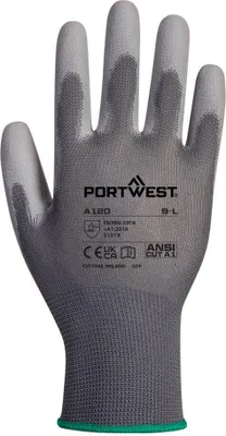 Obrázok produktu pre Rukavice Portwest A120PolyuretánCoated Glove Grey Veľkosť L