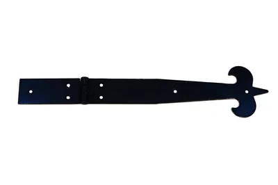 Produktbild von 2 Stück IHC Scharnier Alt Schwarz Beschläge restaurierungsschop Möbelband Torband 277x62mm