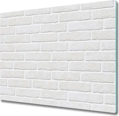 Produktbild von Glas Herdabdeckplatte 60x52 cm Spritzschutz Glasabdeckplatte Schneidebrett Backsteinmauer