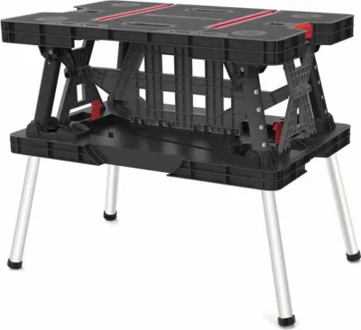 Obrázek produktu pro Skládací pracovní stůl s rukojetí pro přenášení a svorkami