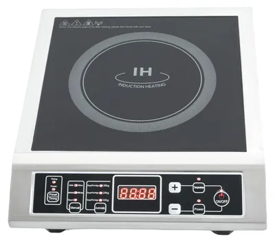 Produktbild von Induktionskochfeld, 10 Temperaturstufen, tragbares Design, schwarz
