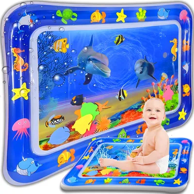 Produktbild von Vodní hračka Baby Water Mat Nafukovací vodní hrací podložka XXL Sensory Water Play Mat Růstová aktivita Nástroj Tummy Time Retoo