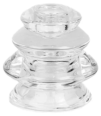 Productafbeelding van Clayre & Eef kaarsenhouder, diameter 8x7 cm, transparant glas