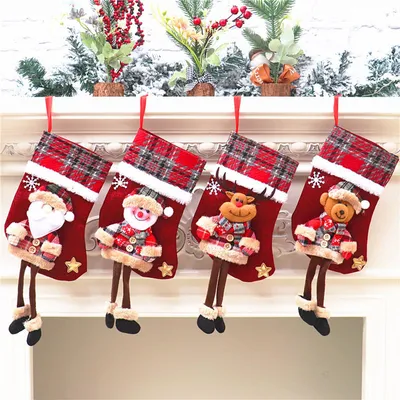 Weihnachtsstrumpf-Set, 1 Stück, 25,3 cm Höhe