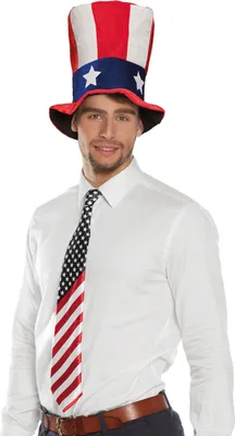 Produktbild von USA-Krawatte Party-Accessoire blau-rot-weiss 70cm - Einheitsgröße