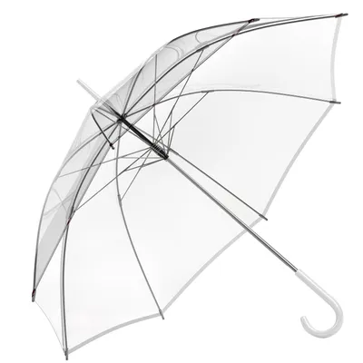 Produktbild von Transparenter Regenschirm XXL mit Automatiköffnung - Windfester & rostfreier durchsichtiger Stockschirm für Damen, Herren & Hochzeit
