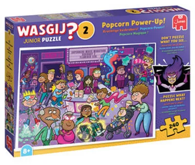 Produktbild von Wasgij Junior 2 - Popcorn-Power! (Puzzle 240 Teile)