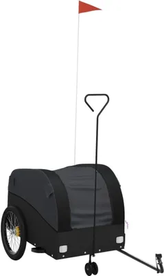 Produktbild von vidaXL Fahrradanhänger Schwarz 45 kg Eisen