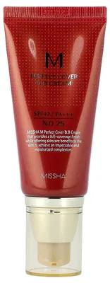 Zdjęcie produktu dla Missha, M Perfect Cover BB Cream, SPF 42 PA+++, nr 25 Ciepły beż, 50 ml