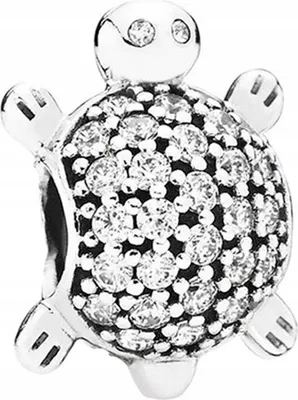 Image de Charms argent tortue avec zirconium perle de tortue ARGENT 925