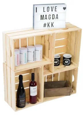 Produktbild von 4er set Gemüsekiste Magda Natur