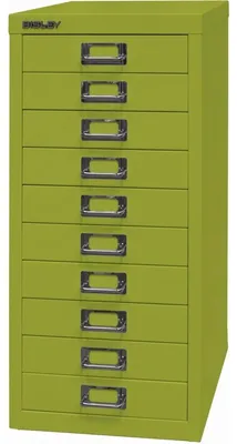 Produktbild von BISLEY MultiDrawer™ L2910 Schubladenschrank grün 10 Schubladen 27,8 x 38,0 x 59,0 cm