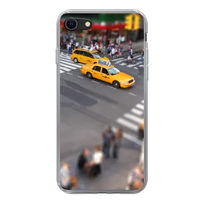 Produktbild von MuchoWow® Handyhülle Schutzhülle Hülle für iPhone 8 New York - Amerika - Taxi Silikon Softcase Handy Hülle - Schutzhaube