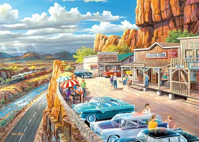 Produktbild von RAVENSBURGER Puzzle Bus Stop XXL 500 Teile