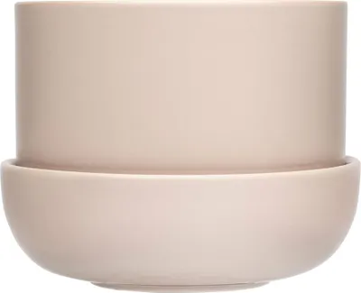 Produktbild von iittala Nappula - Blumentopf mit Untertasse 17 x 13 cm, beige