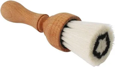Image de Plumeau 14 cm - poils de chèvre - bois de chêne - grande capacité de dépoussiérage