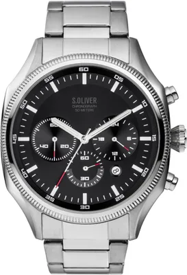Produktbild von S.Oliver Herren Armbanduhr Chronograph SO-3861-MC