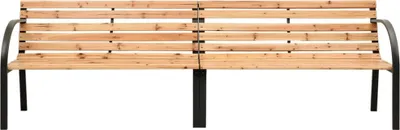 Produktbild von vidaXL Doppel-Gartenbank 225 cm Massivholz Tanne