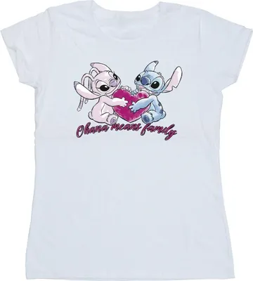 Produktbild von Disney - "Ohana" T-Shirt für Damen BI25822 (XL) (Grau)