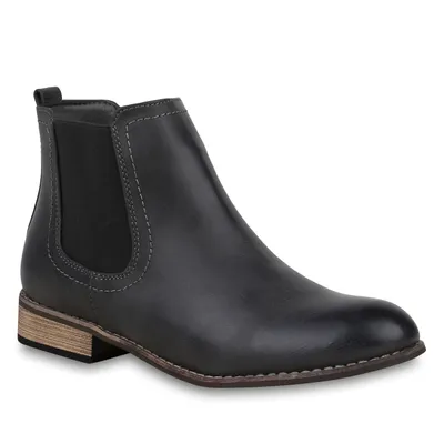 Venustein Damen Boots Winterschuhe Stiefeletten Gefüttert
