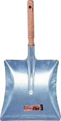 Immagine prodotto di Pala in metallo zincato con manico in legno, naturale