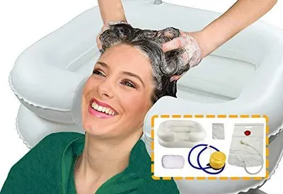 Produktbild von OrtoPrime Aufblasbares Waschbecken Pumpenset, 534943, Weiß