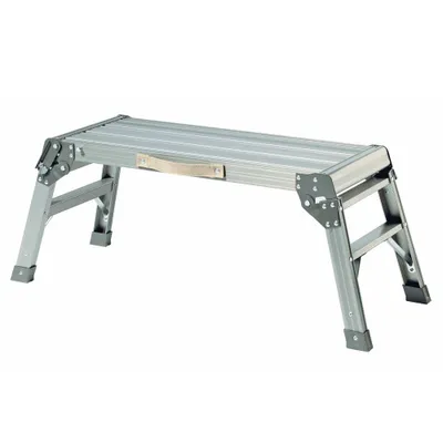 Produktbild von Arbeitsplattform aus Alu, Plattform LxBxH 760 x 300 x 370 mm, Tragkraft 150 kg