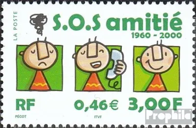 Produktbild von Briefmarken Frankreich 2000 Mi 3496 (kompl.Ausg.) postfrisch Telefoniche Lebensberatung