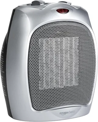 Obrázek produktu pro Keramický topný panel, 1500 W, s nastavitelným termostatem, stříbrný