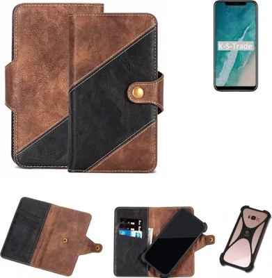 Produktbild von K-S-Trade Handy Hülle Schutz Hülle Schutzhülle Bookstyle Case kompatibel mit Ulefone X Handy Cover Hülle Schutztasche 1x