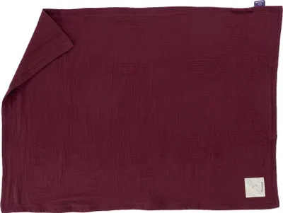 Produktbild von Träumeland Babydecke aus Musselin beerenrot Größe 75 x 100 cm