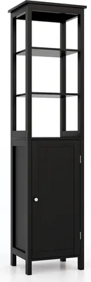 Produktbild von GOPLUS Hochschrank 160cm mit 3 Fächern, Badezimmerschrank Badschrank Badregal für Badezimmer & Wohnzimmer & Küche