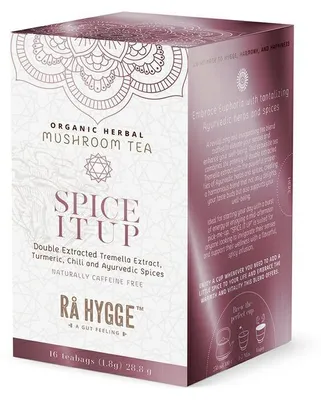 Zdjęcie produktu dla Ra Hygge, mieszanka ziołowa z grzybnią Tremella, porcjowana, organiczna, 16 sztuk