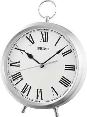 Image de Seiko QXG155S Horloge de bureau argentée/blanche