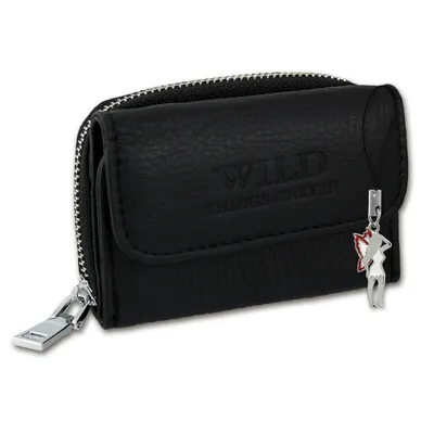 Produktbild von Wild Things Only Leder Minibörse schwarz 9x3x6.5cm OPJ120S