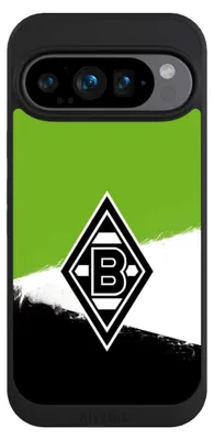 Produktbild von NIVOCASE Handyhülle für Google Pixel 9 Pro Hülle NIVOpure Case Schwarz Borussia Mönchengladbach Offizielles Lizenzprodukt BMG