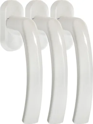 Produktbild von Fenstergriff FG 8 Weiss 3 Stück Rasterolive Fensterbeschlag Fenstergriffe