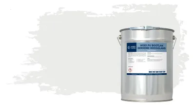 Productafbeelding van Wixx PolyurethanBootlak Dekkend Hoogglans - RAL 9003 | Signaalwit - 5L