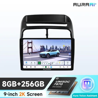 Imagen del producto de Radio para coche Android Auto con pantalla, GPS, RDS, DSP, 4G y Bluetooth, compatible con CarPlay, modelo UIS7870