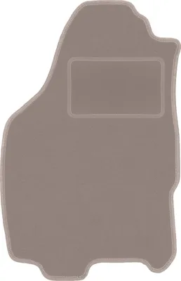 Produktbild von Fahrerfußmatte Velours beige passend für Lancia Ypsilon II (2003-2011, Schrägheck) – mit Befestigungen – passgenau