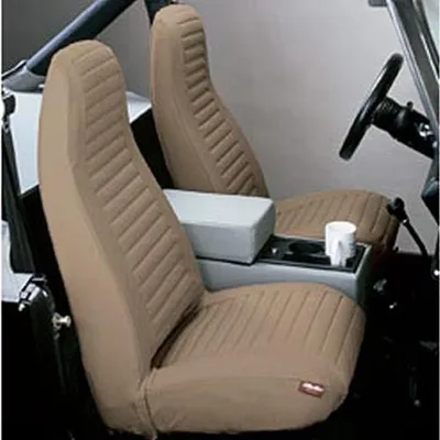Zdjęcie produktu dla Pokrowiec na siedzenie Pokrowiec na siedzenie para przód brązowy Bestop Jeep Wrangler YJ 92-94
