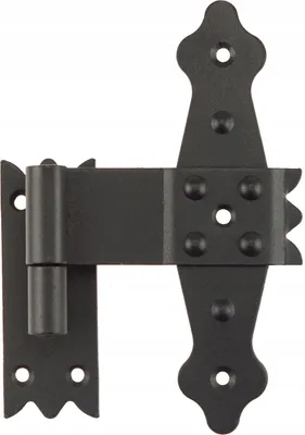 Produktbild von Zier-Scharnier für Türen FEINZ - 155 mm - Schwarz - Hochwertig - Elegant und langlebig