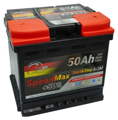 Immagine prodotto di Batteria auto Speed Max AGM Start&Stop 50Ah 540A 12V