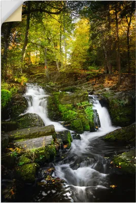 Produktbild von ARTland Wandbild, selbstklebend Selkefall im Harz Größe: 80x120 cm
