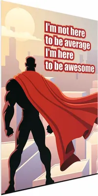 Produktbild von Posterpapier Poster - I'm Not Here to Be Average 21x30 cm Für Kinder m-C-0296-ao-a