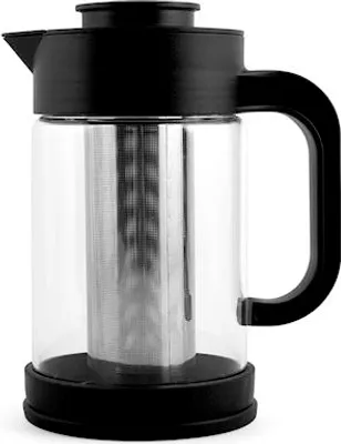 Produktbild von 0,9 Liter Teekanne aus transparentem Borosilikatglas mit Edelstahlfilter