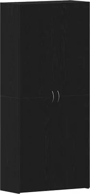 Immagine prodotto di vidaXL Scarpiera con ripiano nero 80 x 35,5 x 180 cm Materiale in legno