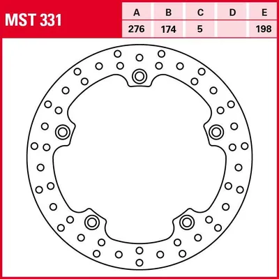Produktbild von TRW Bremsscheibe Allround starr MST331 R850R BMW259