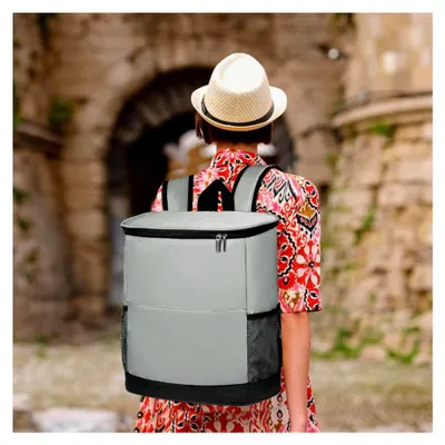 Produktbild von Kühlrucksack – Auslaufsicherer isolierter Thermo-Getränke-Rucksack, große Kapazität, leicht und tragbar | Kühlboxen für Camping, Wandern, Angeln, Outdoor, Picknick und Reisen