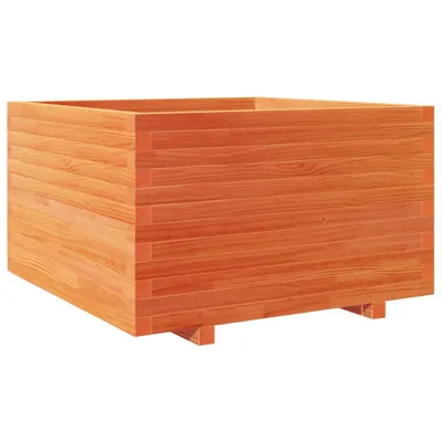 Produktbild von vidaXL Pflanzkübel Wachsbraun 80x80x49,5 cm Massivholz Kiefer